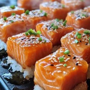 Garlic Salmon Bites