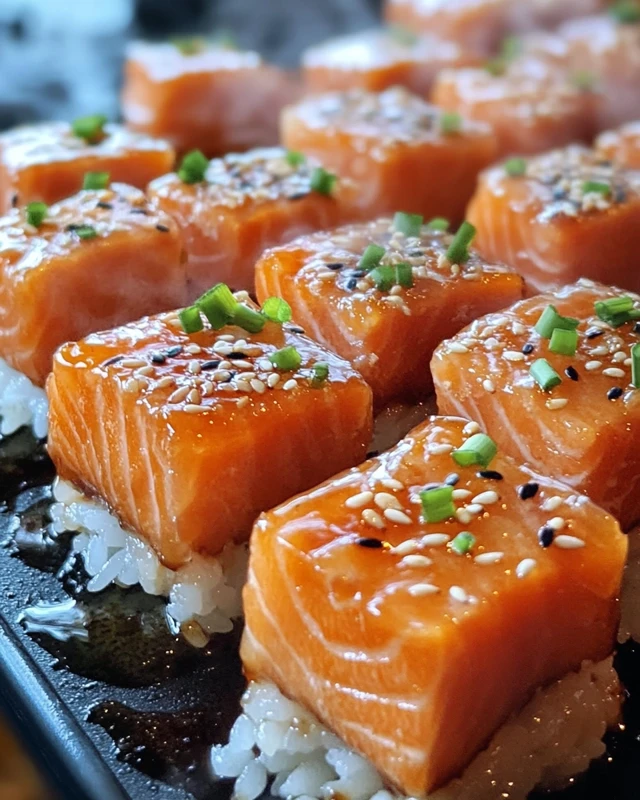 Garlic Salmon Bites