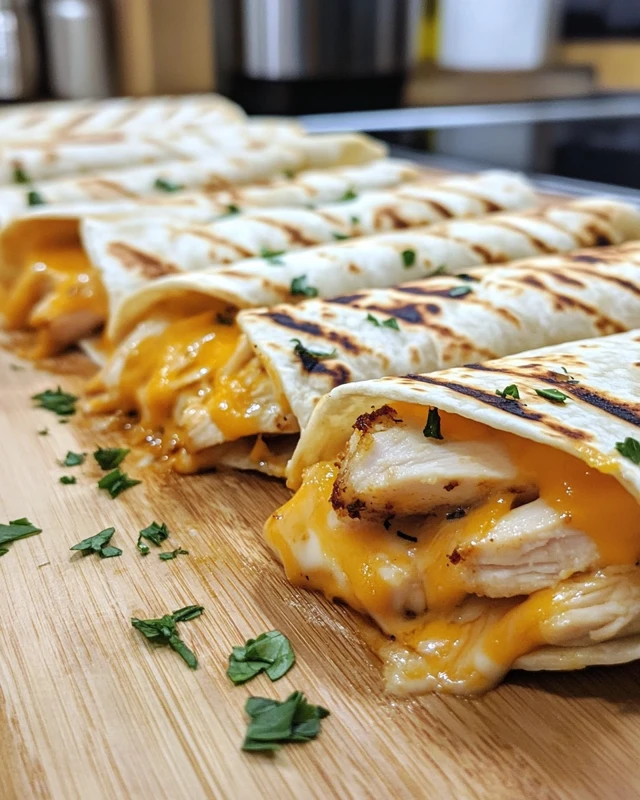 Garlic Chicken Wraps