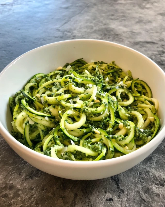 Zucchini Noodles Pesto Recipe