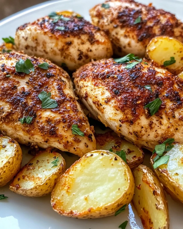 Garlic Parmesan Chicken and Potatoes