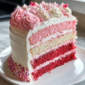 Heart Ribbon Cake