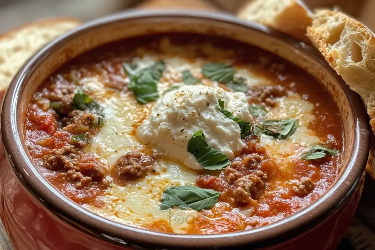 Crockpot Lasagna Soup