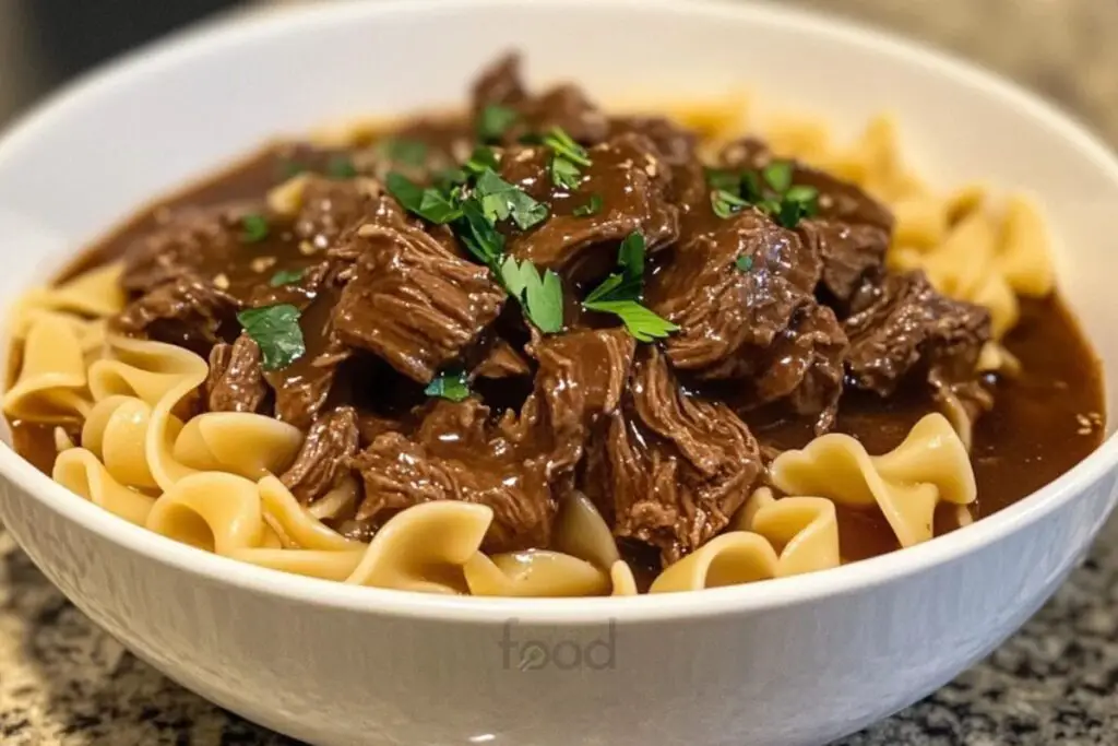 Crockpot Beef and Noodles