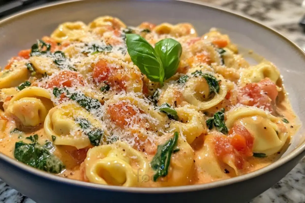 Crockpot Creamy Tortellini