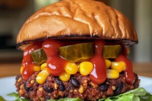 Vegetarian Fast Food Burger