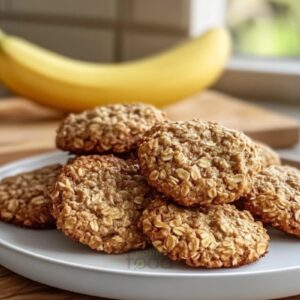 Soft Chewy Banana Oatmeal Cookies Recipe