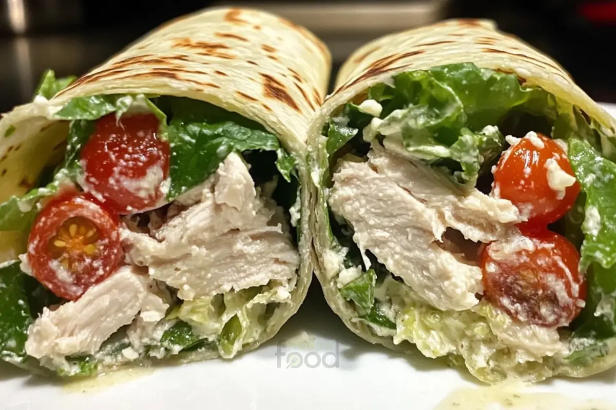 Chicken Caesar Salad Wraps