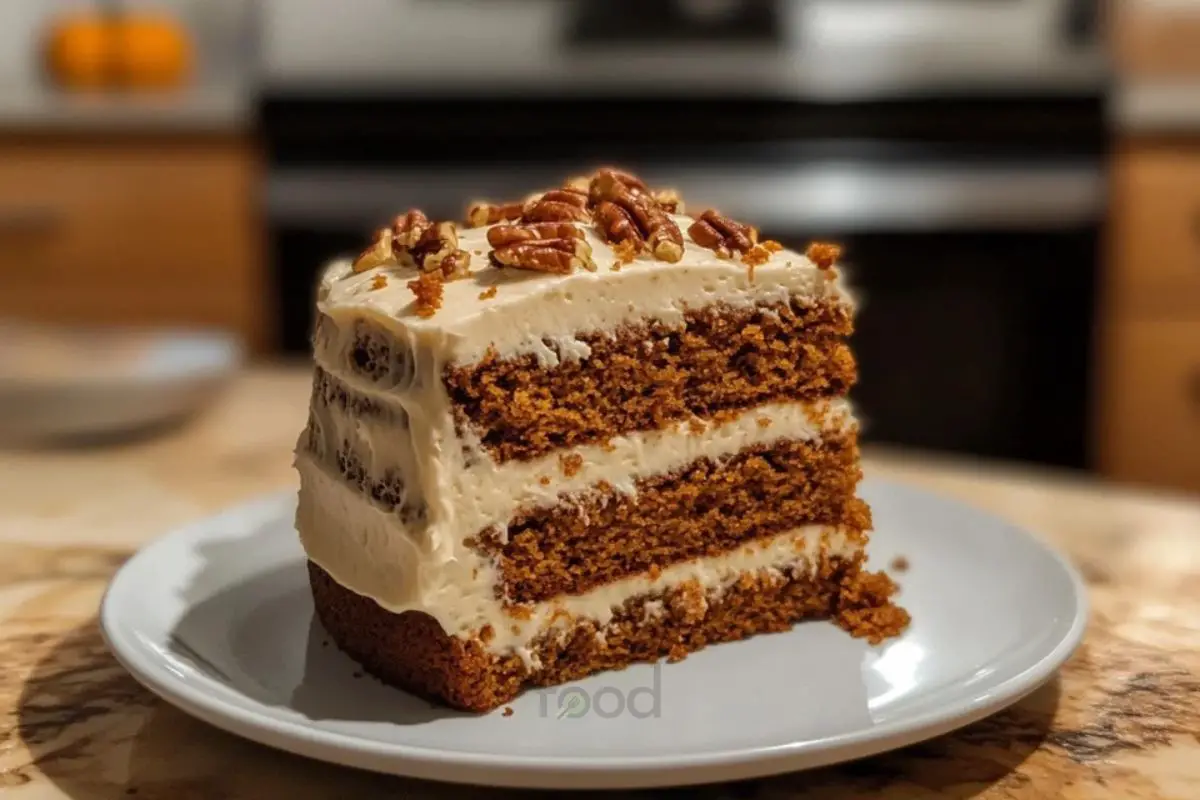 Pumpkin Spice Cake with Cream Cheese Icing