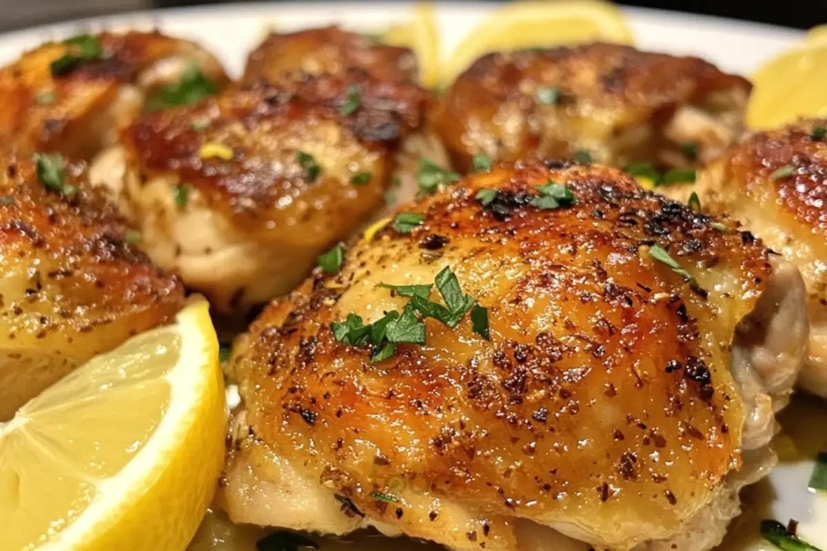 Roasted Chicken Thighs with Crispy Skin