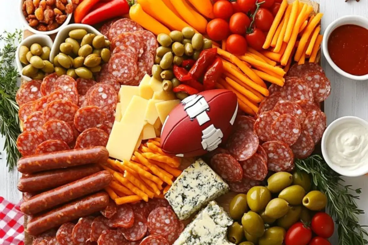 Super Bowl Charcuterie Board