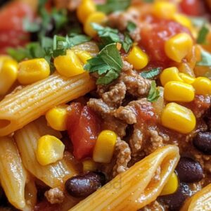 One Pot Beef Taco Pasta