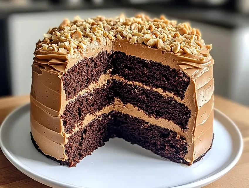 Peanut Butter Chocolate Bliss Cake Recipe