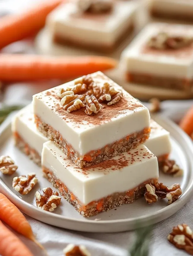 Decadent Carrot Cake Bars