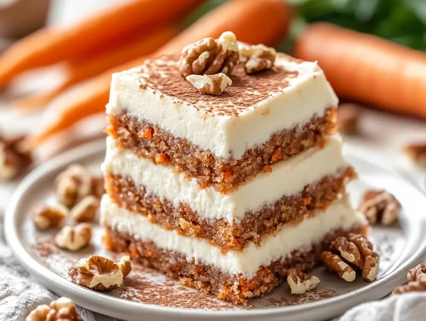 Decadent Carrot Cake Bars