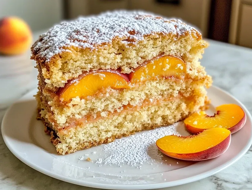 Irresistible Summer Peach Cake