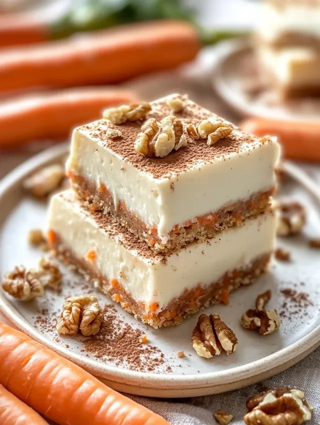 Decadent Carrot Cake Bars