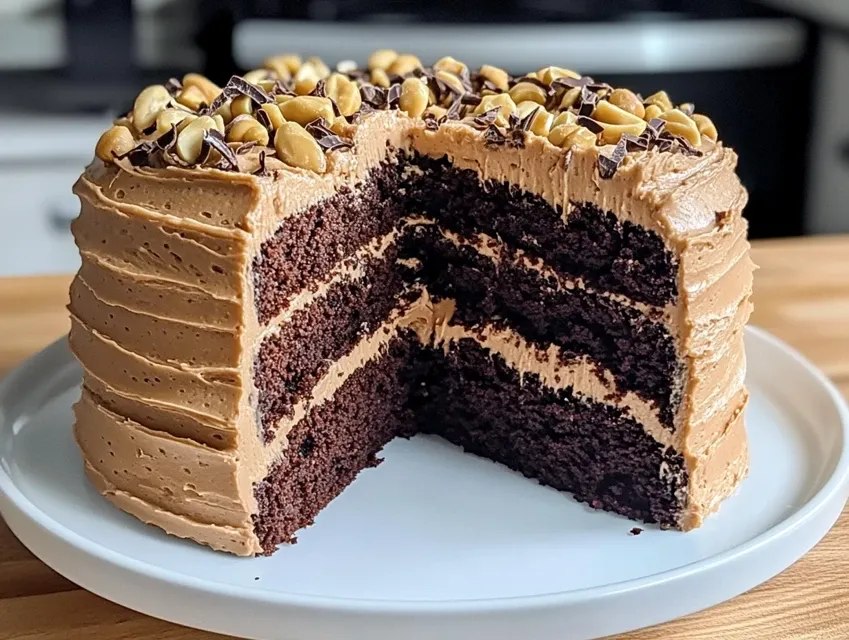 Peanut Butter Chocolate Bliss Cake Recipe