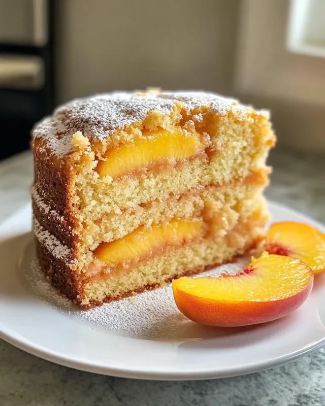 Summer Peach Cake Recipe