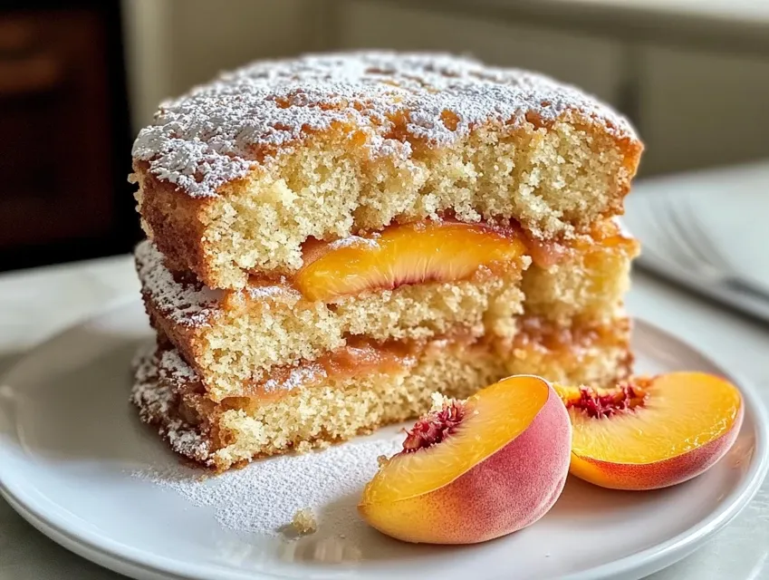 Irresistible Summer Peach Cake