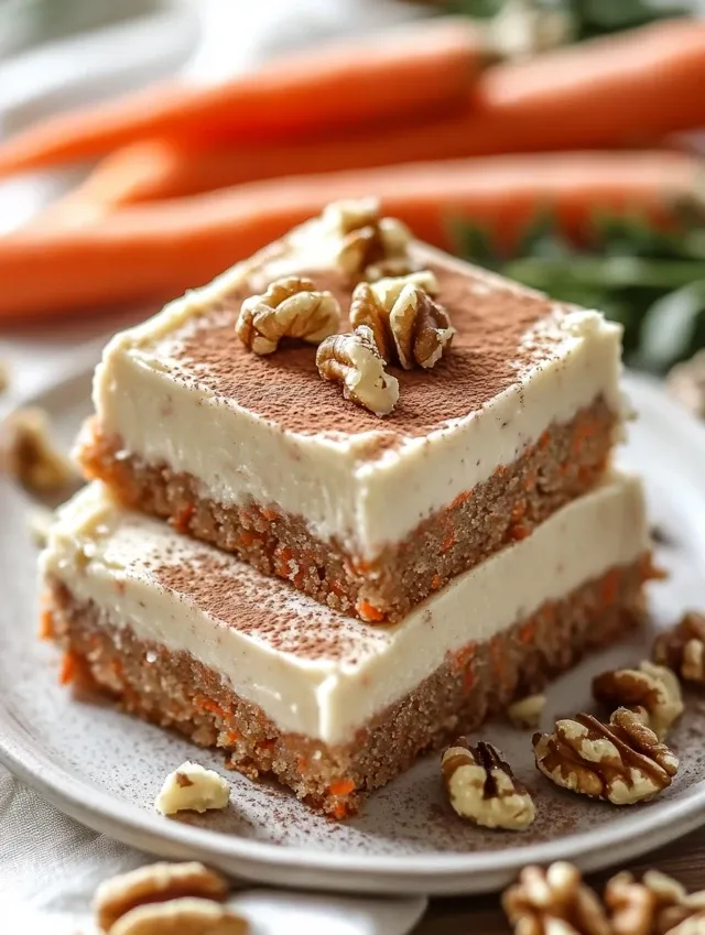 Decadent Carrot Cake Bars