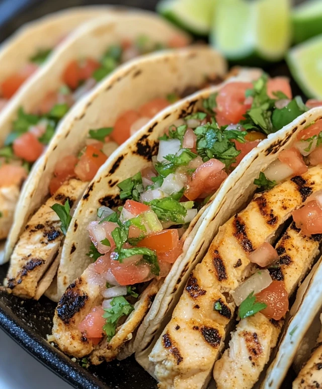 Grilled Mexican Chicken Tacos