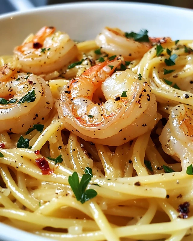 Garlic Butter Shrimp Pasta