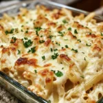 Chicken Alfredo Pasta Bake
