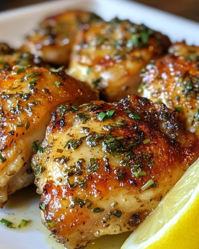 Garlic Herb Chicken Thighs