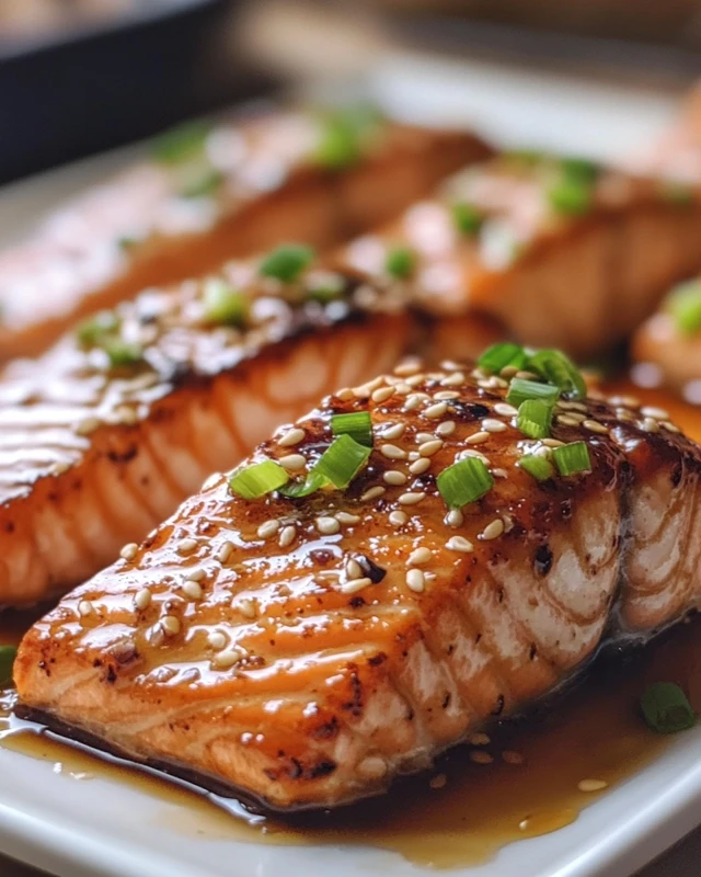 Honey Garlic Baked Salmon