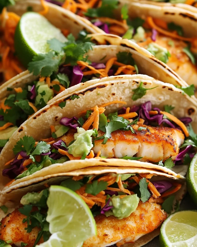 Spicy Baja Fish Tacos