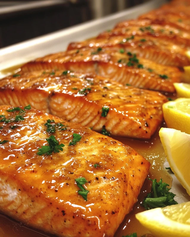 Maple Dijon Baked Salmon 