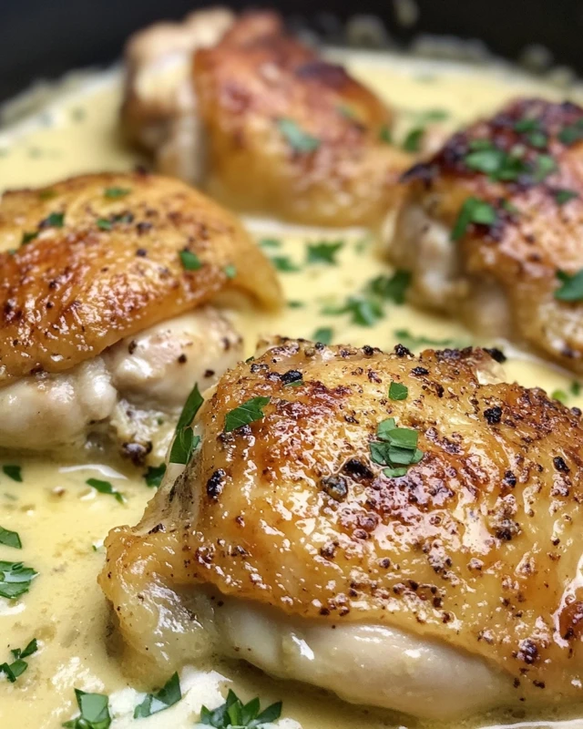 Garlic Parmesan Chicken Thighs