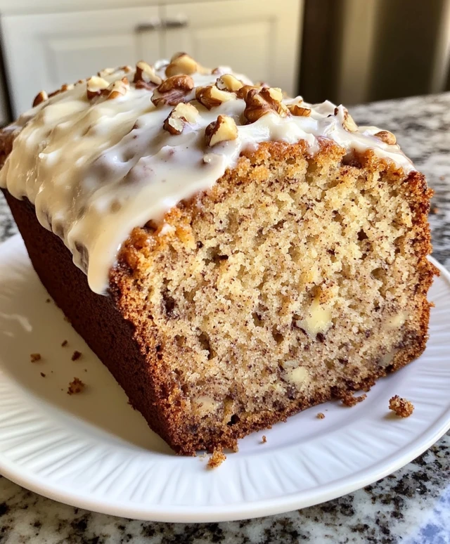 Moist Banana Bread with Walnuts