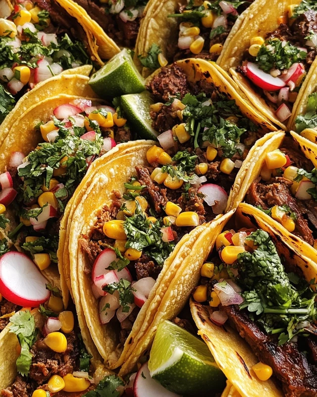 Carne Asada Tacos with Corn Salsa