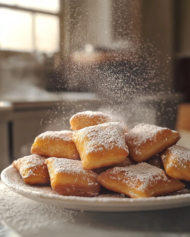 Beignets with Powdered Sugar