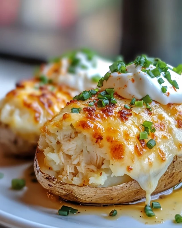  Baked Potatoes with Bacon and Cheese