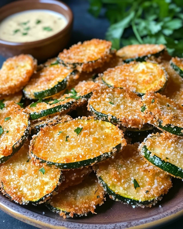 Crispy Air Fryer Garlic Parmesan Zucchini Fries