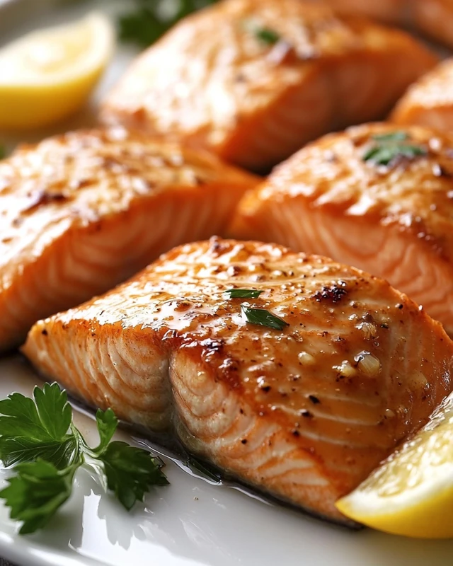 Honey Garlic Glazed Salmon