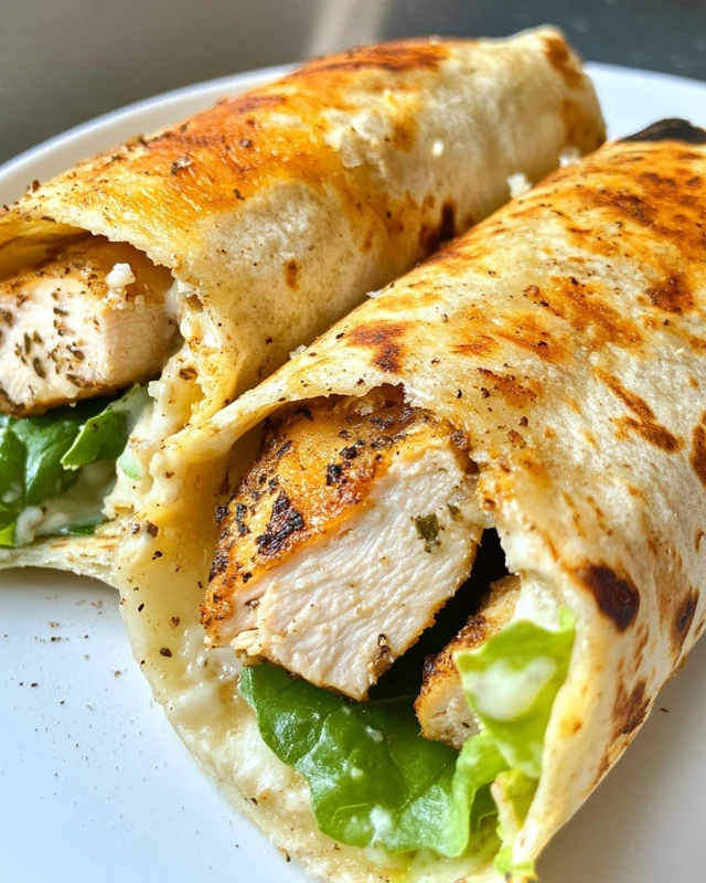 Crispy Chicken Caesar Wrap