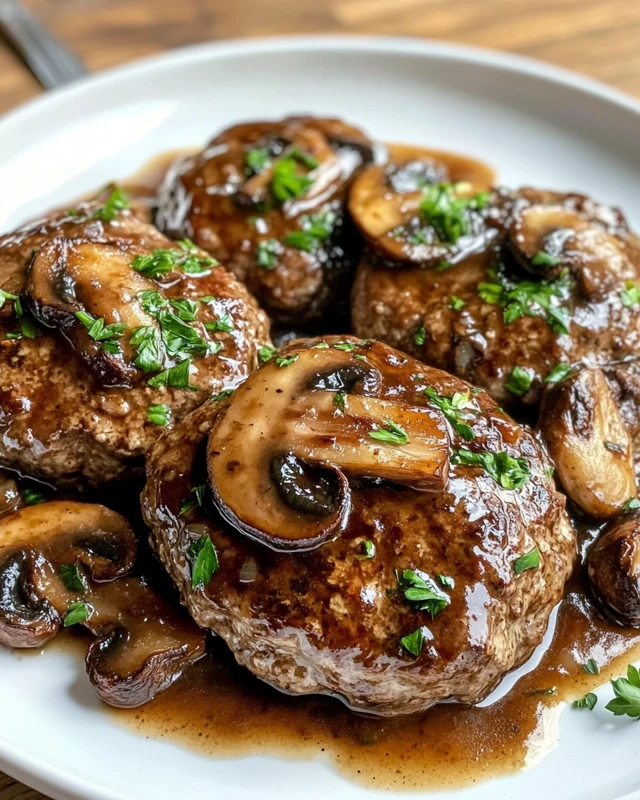 Salisbury Steak with Mushroom Gravy 