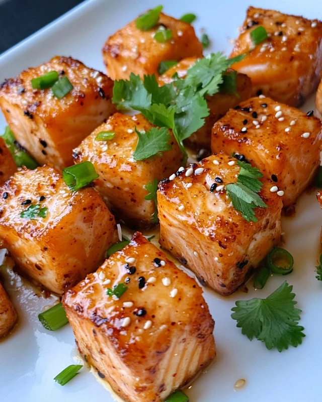 Crispy Bang Bang Salmon Bites