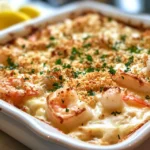 Seafood Gratin with Mushrooms Recipe