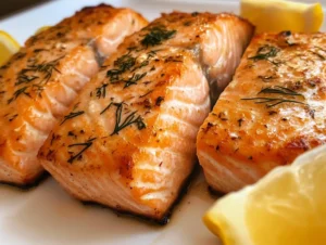 Crispy Baked Salmon with Dill