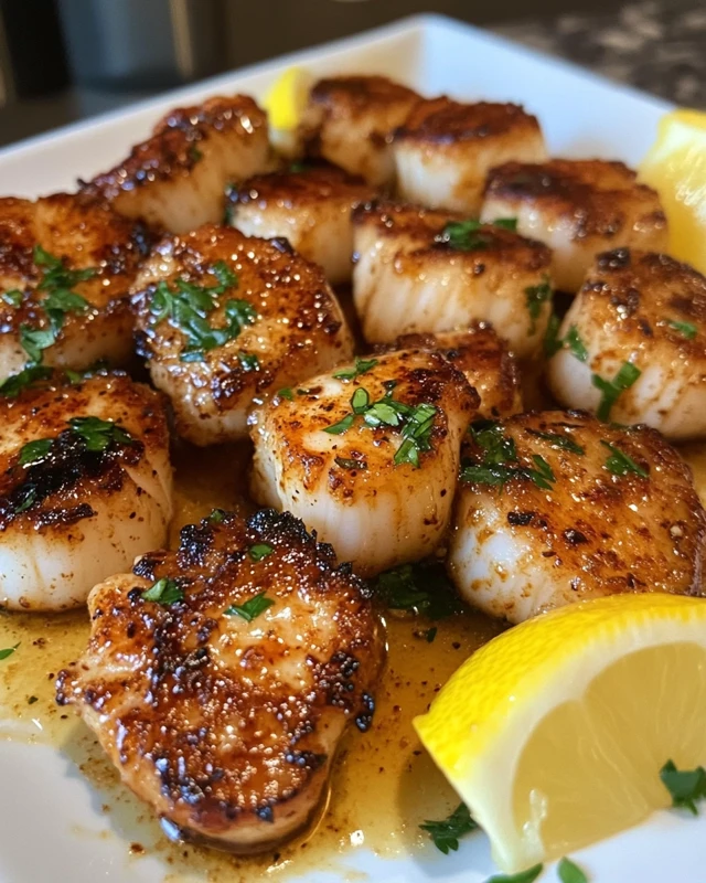 Garlic Butter Air Fryer Scallops