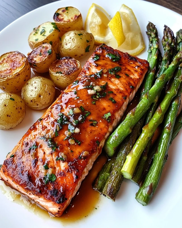 Salmon with Roasted Potatoes & Asparagus