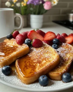 Brioche French Toast with Maple Syrup