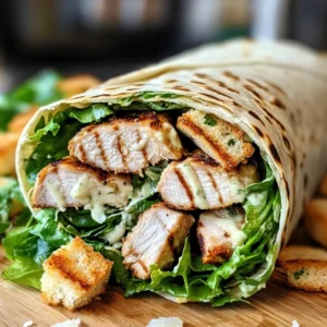 Grilled Chicken Caesar Salad Wrap