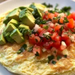 Egg White Omelet with Avocado & Salsa