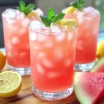Fresh Watermelon Lemonade